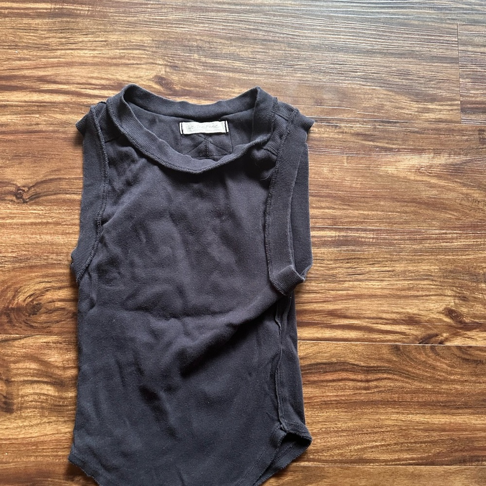 Free people black tank top small